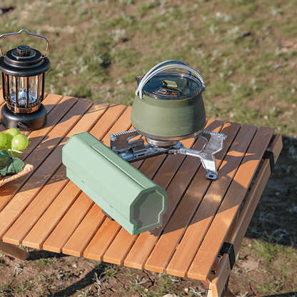 Compact and durable camping stove featuring high-quality aluminum alloy construction.