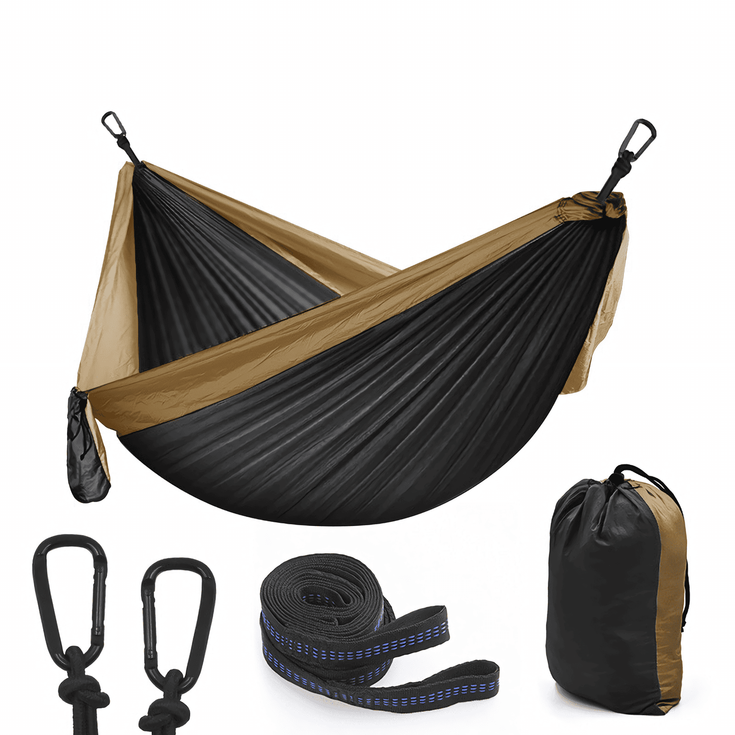 Luxuriate in nature with a hammock designed for durability, lightweight portability, and adjustable heavy-duty tree straps.