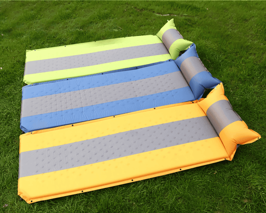 Effortlessly inflate your camping pad for ultimate comfort with this self-inflating sleeping mat, ideal for outdoor adventures.