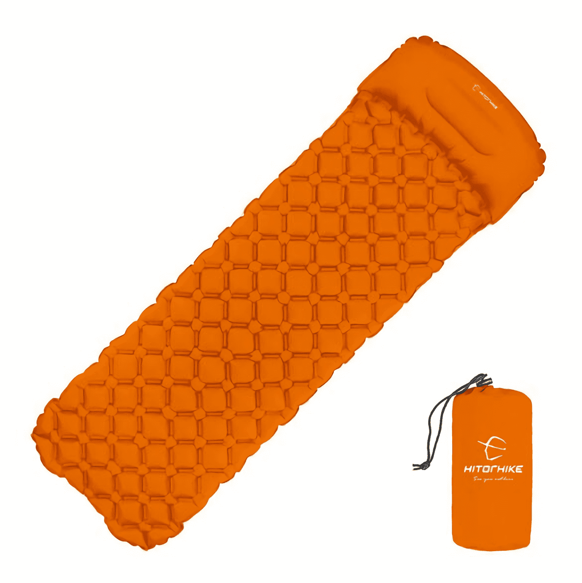  Lightweight and compact sleeping pad, perfect for backpacking and camping adventures, providing a cozy and durable surface for a good night's sleep.