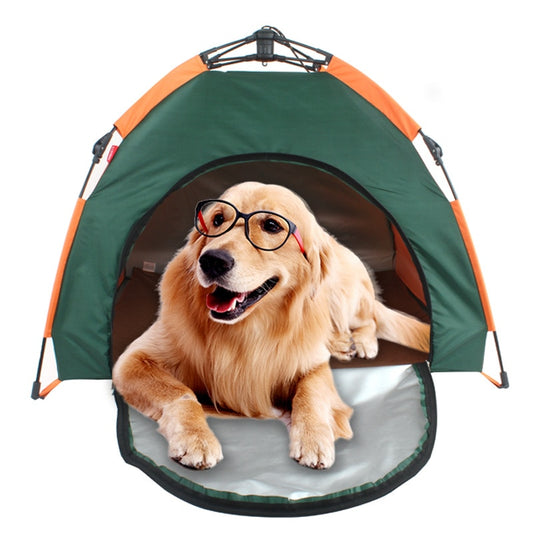 Durable and weather-resistant pet camping tent, ideal for outdoor adventures.