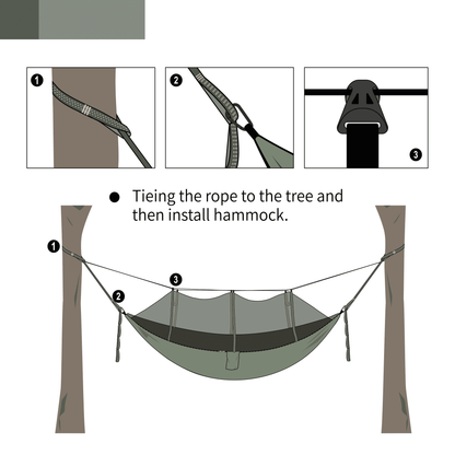 setup instruction for a hammock