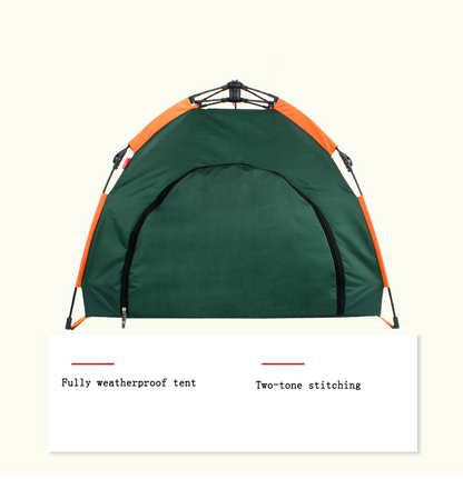 Create a cozy space for your furry friends with this stylish and easy-to-set-up pet tent.