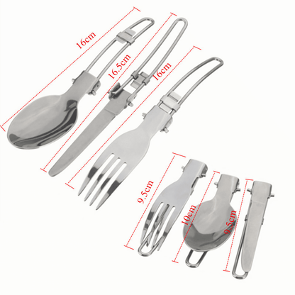 Convenient and high-quality camping cookware set.