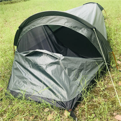 Closer view of the tent's breathable panels, promoting optimal airflow and a well-ventilated interior in diverse weather conditions.