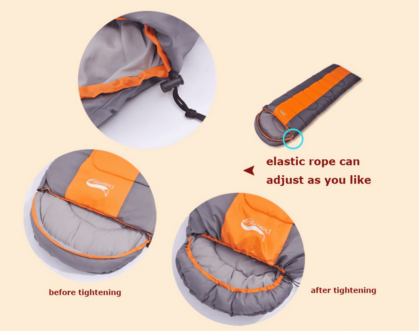 Image: Experience ultimate comfort in the great outdoors with our Premium Sleeping Bag. Crafted for optimal warmth and durability, this sleeping bag is your perfect companion for camping, hiking, and backpacking.