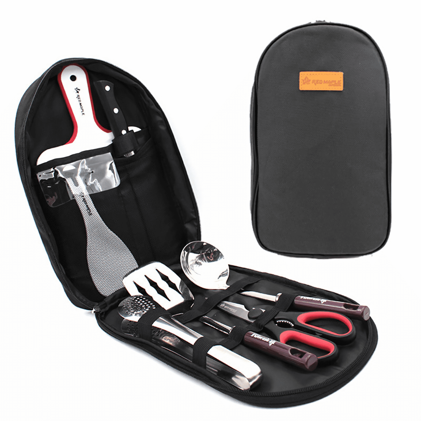 Comprehensive utensil set for outdoor cooking, carefully curated for convenience, versatility, and an enjoyable culinary experience.