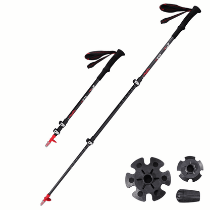 Versatile trekking poles suitable for diverse outdoor activities, from hiking trails to challenging terrains.