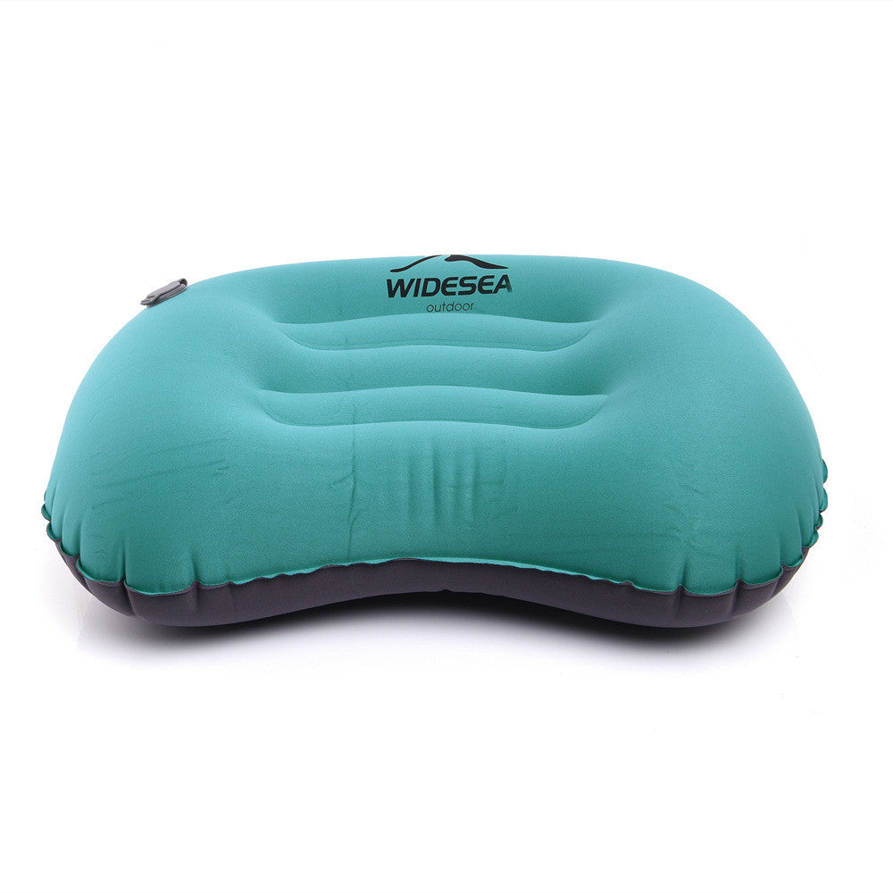 Experience plush outdoor relaxation with our innovative Mini Light Portable Pillow. Shown in a camping setting, it's designed for convenience, compactness, and lightweight portability.