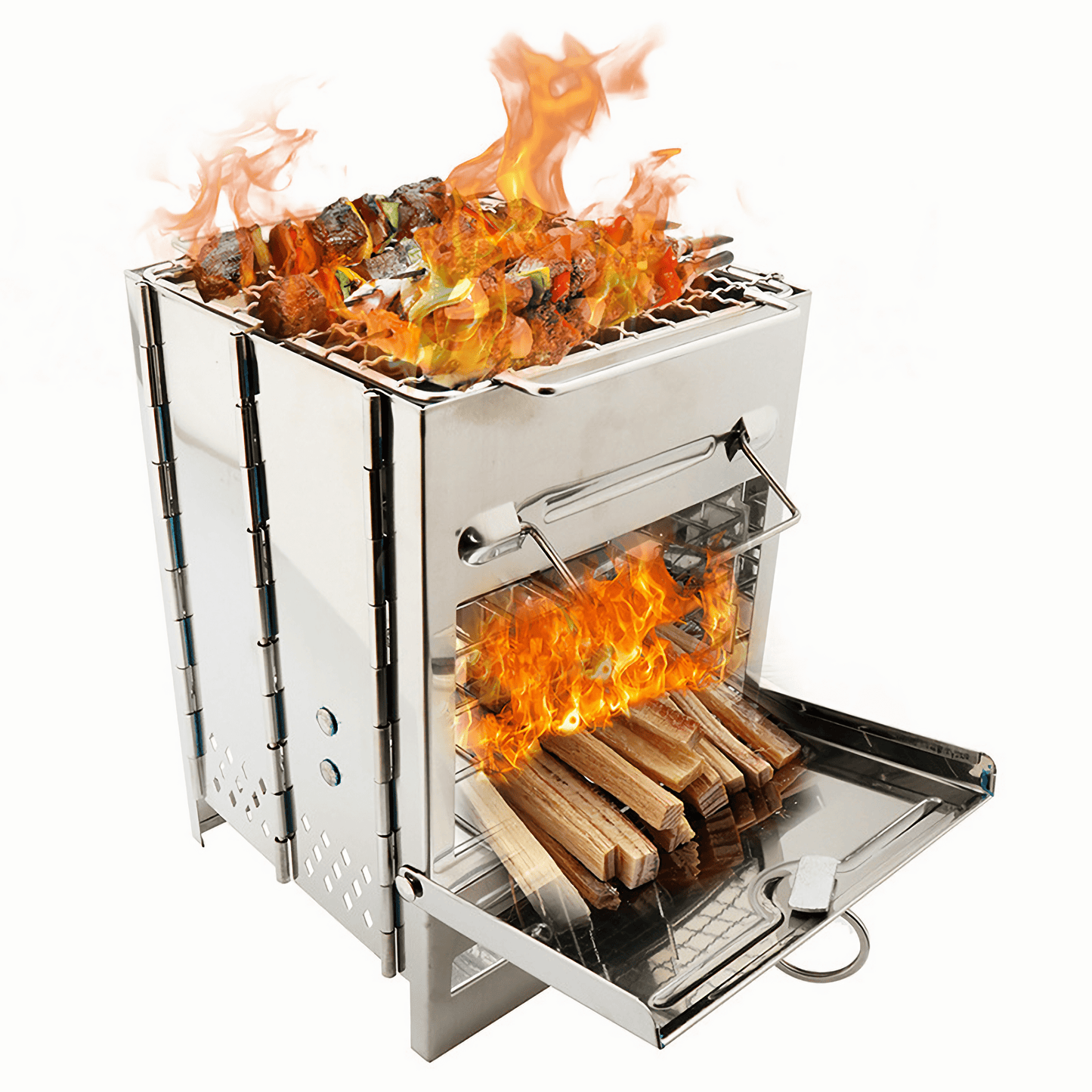 Experience stable heat distribution with the unique assemble system on this portable stove.