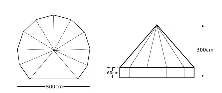 Versatile camping shelter offering spacious interiors and ventilation for comfortable picnicking experiences.