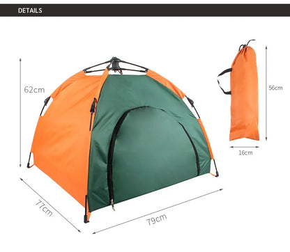 Elevate your pet's camping experience with a durable and weather-resistant outdoor shelter.