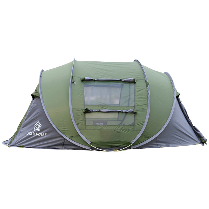 Premium camping tent offering durability, waterproofing, and spacious interiors.