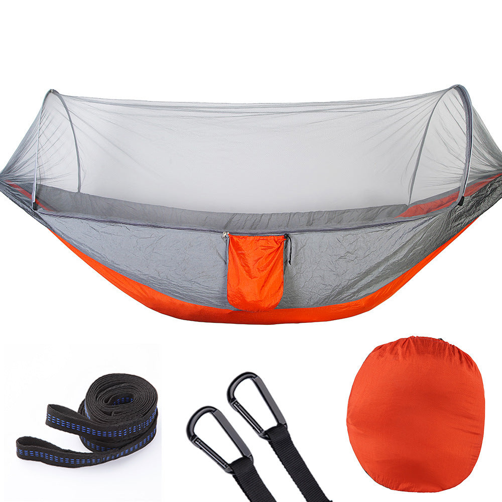 Achieve ultimate comfort during camping adventures with a lightweight and versatile outdoor hammock.