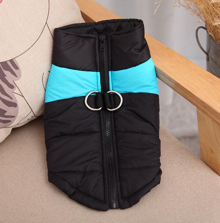 Warm fabric dog vest designed for autumn hikes and ski trips, ensuring your pet stays cozy and stylish.