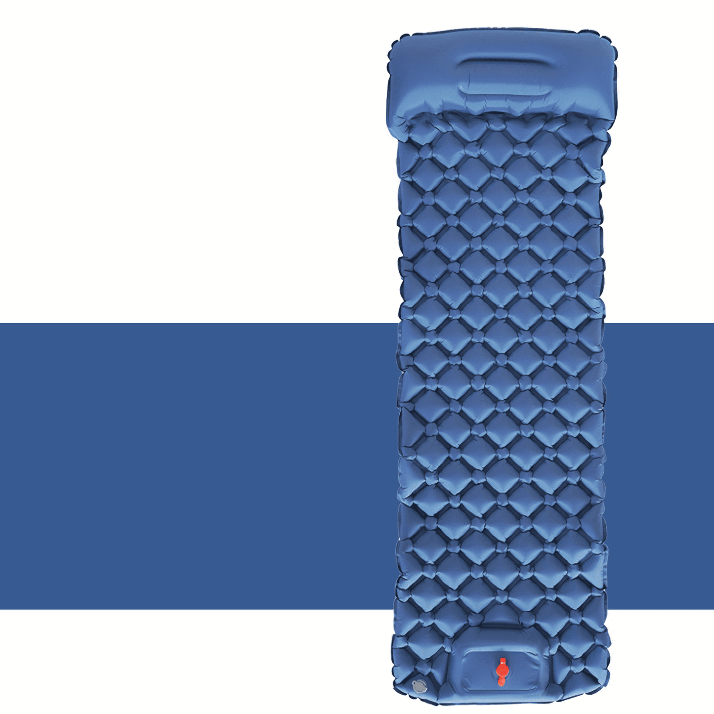  Compact and lightweight sleeping pad set for outdoor enthusiasts, featuring a non-slip design, water-resistant coating, and the added convenience of a storage bag and repair kit.