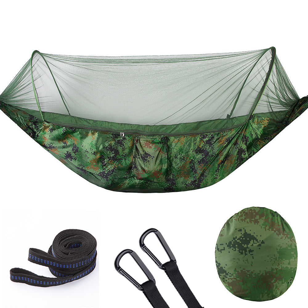 Tailored for the true outdoor enthusiast, this hammock redefines camping comfort and versatility.