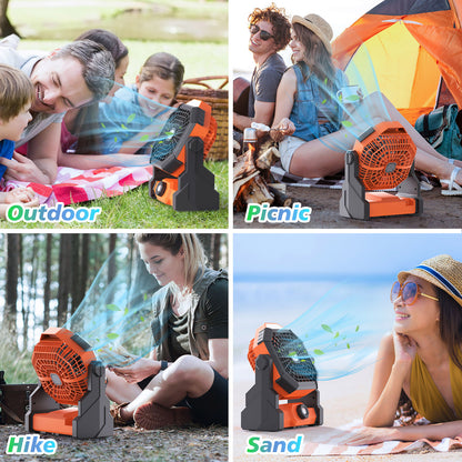 A reliable companion for outdoor enthusiasts – the portable fan that goes the extra mile.