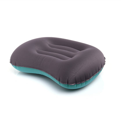  Mini Light Portable Pillow, shown inflated and ready for use. An ideal camping companion designed for ultimate comfort, convenience, and easy portability