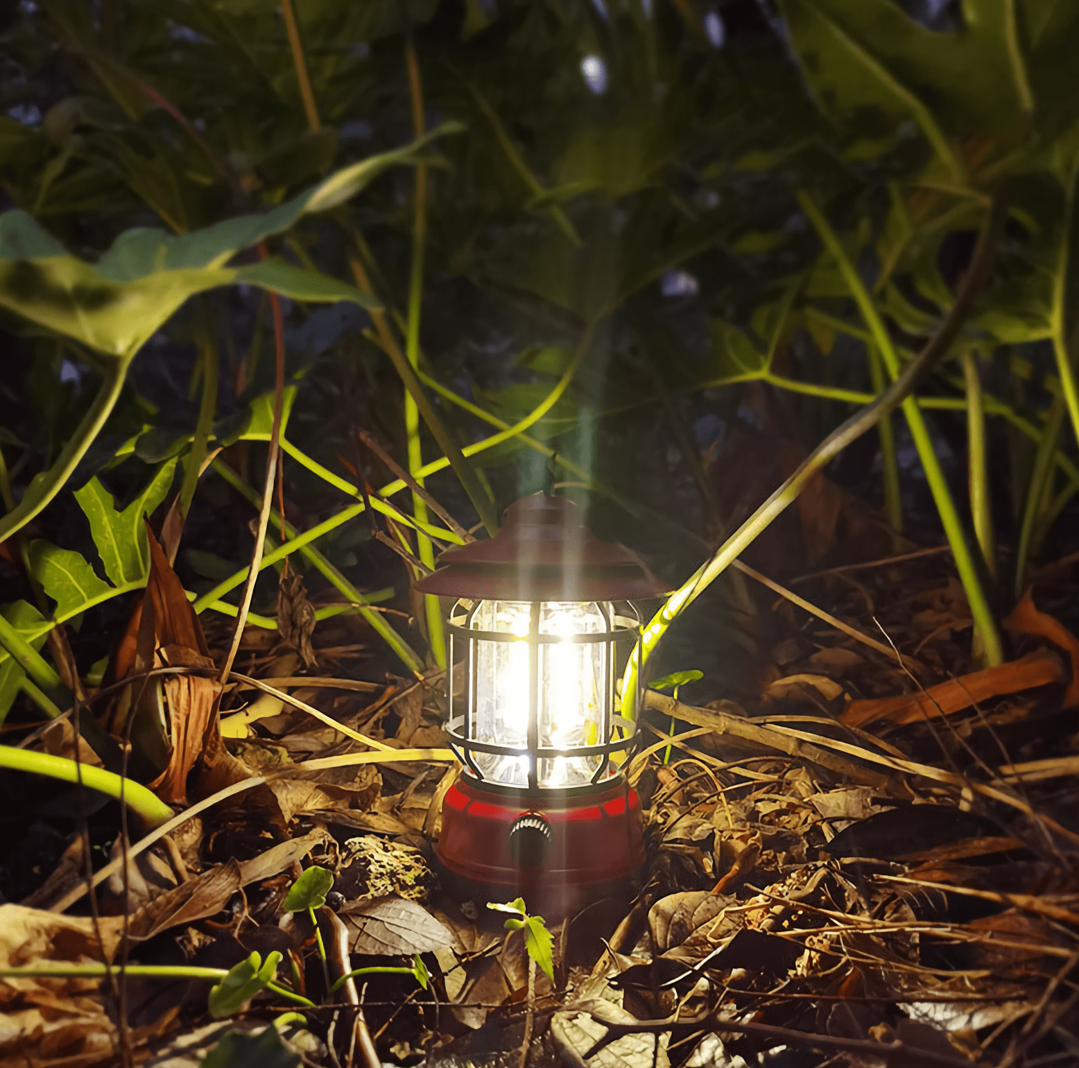 Portable and durable vintage camping light for a touch of timeless elegance.