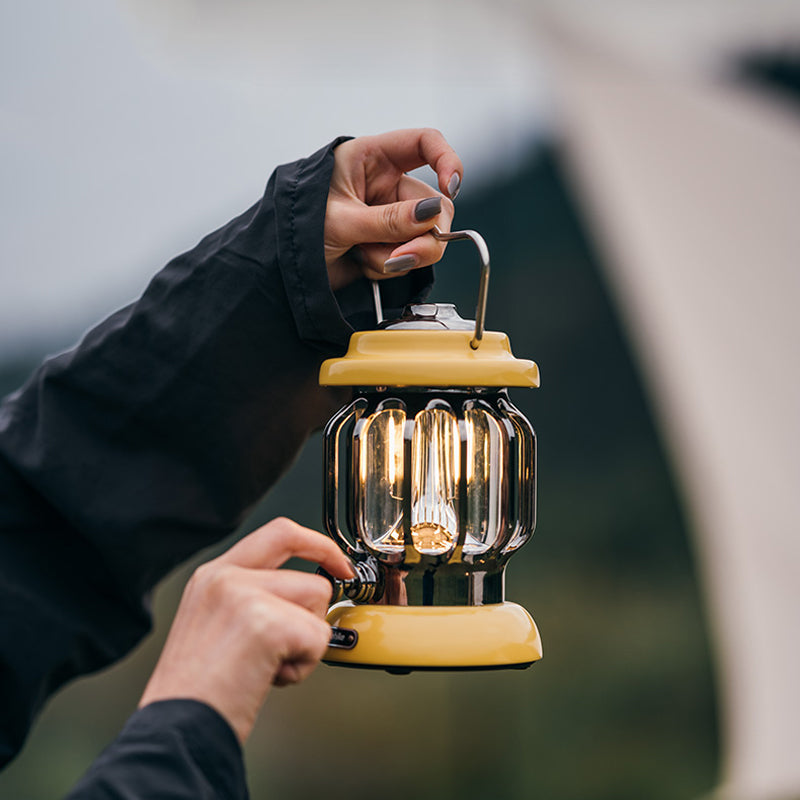 Durable camping light with a weather-resistant design.