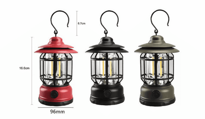 Classic design meets modern functionality in this waterproof retro camping light.